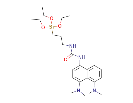 4-[(triethoxysilyl)propylaminocarbonylamino]-1,8-bis(dimethylamino)naphthalene