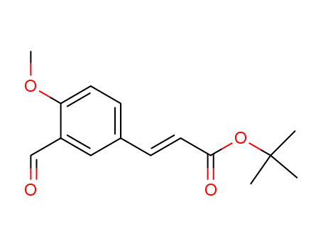 (E)-3-(3-formyl-4-methoxyphenyl)acrylic acid tert-butyl ester