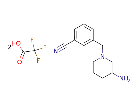 3-[3-(aminopiperidin-1-yl)methyl]benzonitrile bis(trifluoroacetate) salt