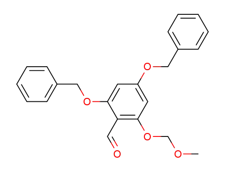 Molecular Structure of 863237-41-6 (Benzaldehyde, 2-(methoxymethoxy)-4,6-bis(phenylmethoxy)-)
