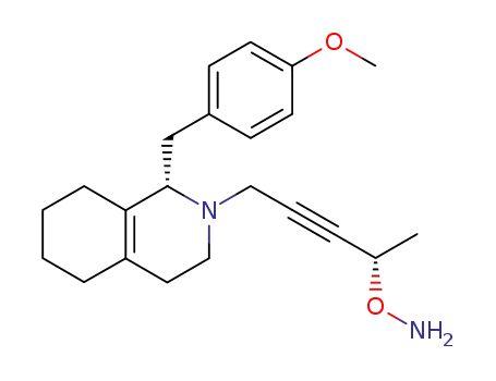 O-{4-[(1R)-(4-methoxy-benzyl)-3,4,5,6,7,8-hexahydro-1H-isoquinolin-2-yl]-(1S)-methyl-but-2-ynyl}-hydroxylamine