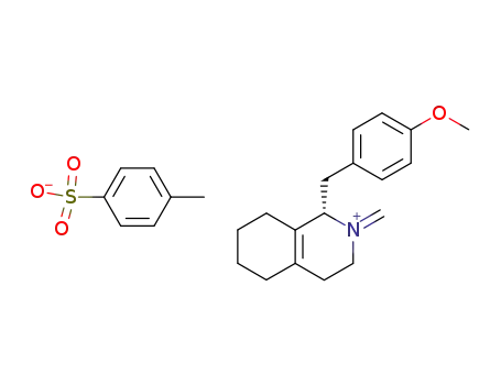 Toluene-4-sulfonate(S)-1-(4-methoxy-benzyl)-2-methylene-1,2,3,4,5,6,7,8-octahydro-isoquinolinium;