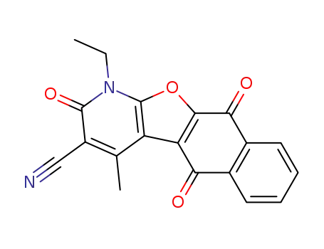 1-ethyl-4-methyl-2,5,10-trioxo-1,2,5,10-tetrahydro-naphtho[2',3':4,5]furo[2,3-b]pyridine-3-carbonitrile