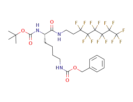 N-(tert-butyloxycarbonyl)-Nε-(benzyloxycarbonyl)-L-lysinyl-1H,1H,2H,2H-perfluorooctylamide