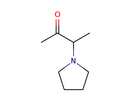 Molecular Structure of 97073-15-9 (2-Butanone, 3-(1-pyrrolidinyl)- (6CI,9CI))