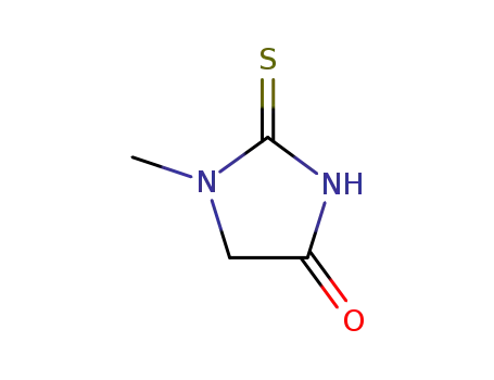 Molecular Structure of 29181-65-5 (1-methyl-2-thioxoimidazolidin-4-one)