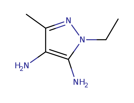 Molecular Structure of 184172-99-4 (1H-Pyrazole-4,5-diamine, 1-ethyl-3-methyl-)