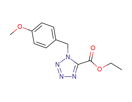 Molecular Structure of 70978-35-7 (Ethyl 1-(4-methoxybenzyl)-1H-tetrazole-5-carboxylate)