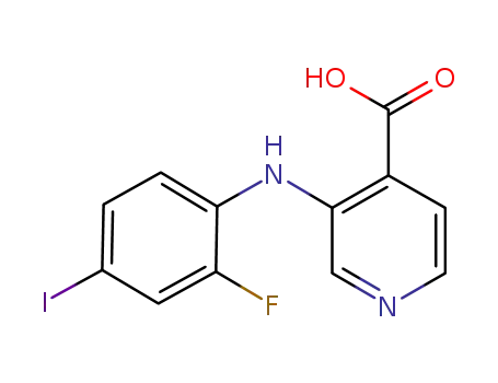 Molecular Structure of 885588-03-4 (3-(2-fluoro-4-iodophenylaMino)isonicotinic acid)