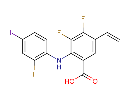 Benzoic acid, 5-ethenyl-3,4-difluoro-2-[(2-fluoro-4-iodophenyl)amino]-