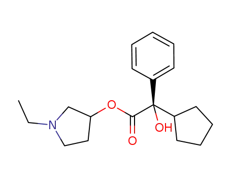 (2R)-2-cyclopentyl-2-hydroxy-2-phenylacetic acid 1-ethylpyrrolidin-3-yl ester