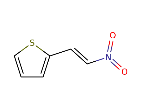 Molecular Structure of 34312-77-1 ((E)-2-(2-Nitroethenyl)thiophene)
