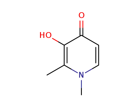 Molecular Structure of 30652-11-0 (3-HYDROXY-1,2-DIMETHYL-4(1H)-PYRIDONE)