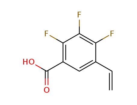 Molecular Structure of 848852-32-4 (Benzoic acid, 5-ethenyl-2,3,4-trifluoro-)