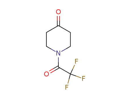 Molecular Structure of 65220-86-2 (1-(trifluoroacetyl)piperidin-4-one)