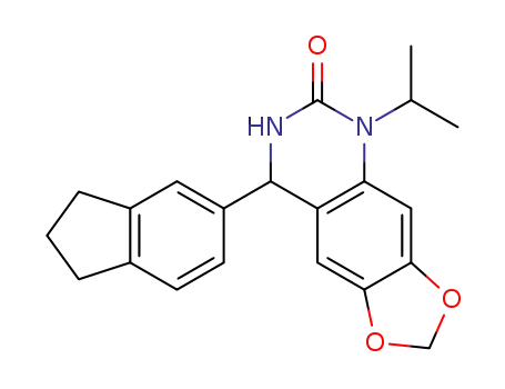 1-Isopropyl-6,7-methylenedioxy-4-(5-indanyl)-3,4-dihydro-quinazolin-2(1H)-one
