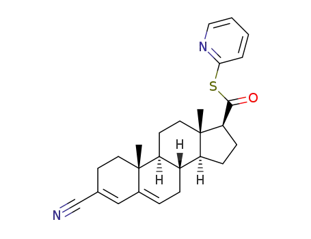 S-2-pyridyl 3-cyanoandrosta-3,5-diene-17β-thiocarboxylate