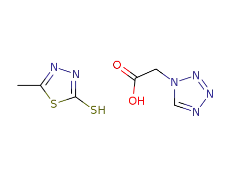 1H-tetrazole-1-acetic acid 2-methyl-1,3,4-thiadiazol-5-ylthiol ester