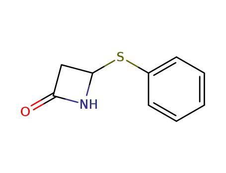 Molecular Structure of 31898-69-8 (4-(phenylsulfanyl)azetidin-2-one)