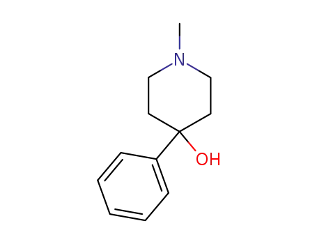 Molecular Structure of 4972-68-3 (1-methyl-4-phenylpiperidin-4-ol)