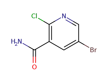 Molecular Structure of 75291-85-9 (5-Bromo-2-chloropyridine-3-carboxamide)