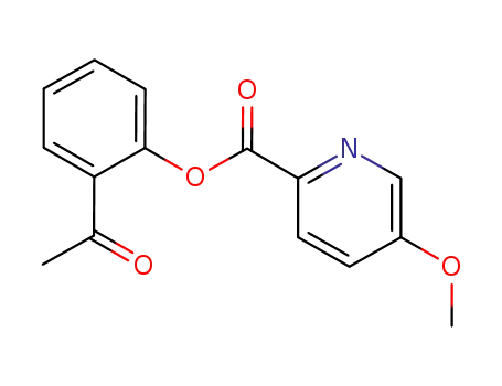 2-Pyridinecarboxylic acid, 5-methoxy-, 2-acetylphenyl ester