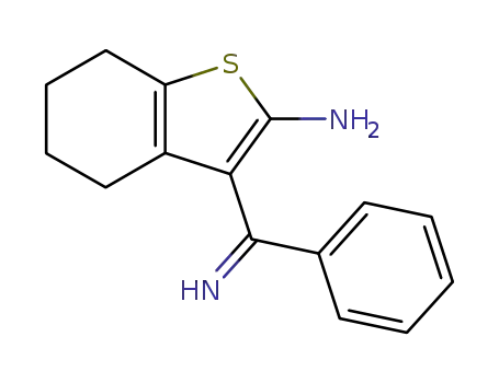 3-(imino-phenyl-methyl)-4,5,6,7-tetrahydro-benzo[b]thiophen-2-ylamine