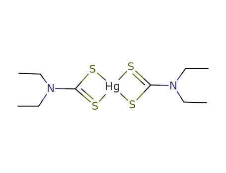 Molecular Structure of 14239-51-1 (MERCURICDIETHYLDITHIOCARBAMATE)