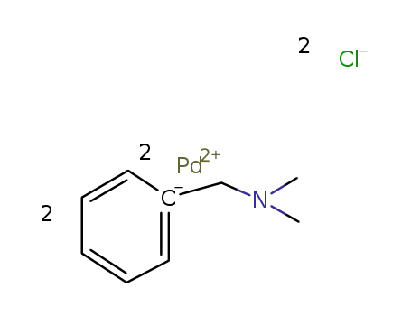 di-μ-chlorobis{2-[(dimethylamino)methyl]phenyl-C,N}dipalladium (II)
