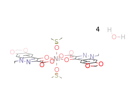 {Ni(1-ethyl-1,4-dihydro-4-oxo(1,3)dioxolo(4,5-g)cinnoline-3-carboxylate)2(dimethyl sulfoxide)2}*4H2O
