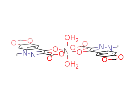 {Ni(1-ethyl-1,4-dihydro-4-oxo(1,3)dioxolo(4,5-g)cinnoline-3-carboxylate)2(H2O)2}