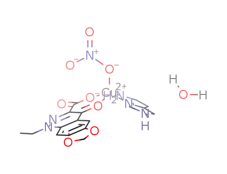 [Cu(histamine)(cinoxacinate)NO3]H2O