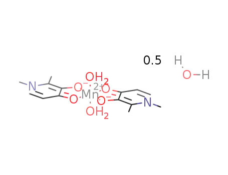 Mn(1,2-dimethyl-3-hydroxy-4-pyridinone(1-))2(H2O)2*0.5H2O