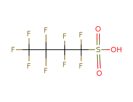 Molecular Structure of 375-73-5 (NONAFLUORO-1-BUTANESULFONIC ACID)