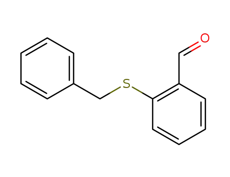 Molecular Structure of 24852-71-9 (Benzaldehyde, 2-[(phenylmethyl)thio]-)