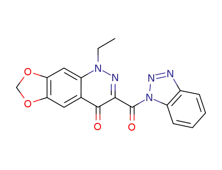 3-(1H-benzo[d][1,2,3]triazole-1-carbonyl)-1-ethyl-[1,3]dioxolo[4,5-g]cinnolin-4(1H)-one