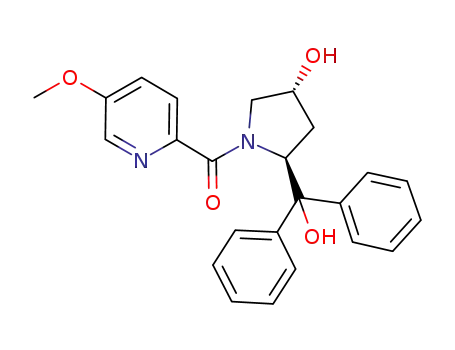 ((2S,4R)-4-hydroxy-2-(hydroxydiphenylmethyl)pyrrolidin-1-yl)(5-methoxypyridin-2-yl)methanone