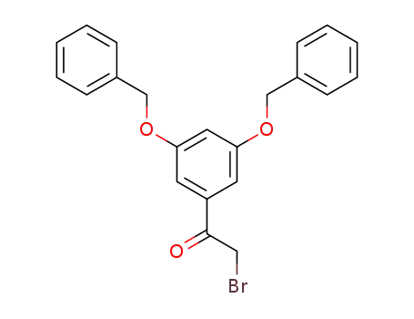 Molecular Structure of 28924-18-7 (1-[3,5-bis(phenylmethoxy)phenyl]-2-bromoethan-1-one)