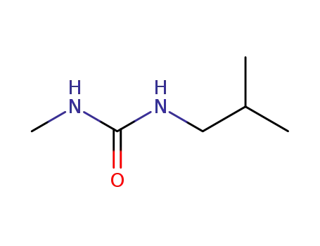 Molecular Structure of 38014-54-9 (Urea, N-methyl-N'-(2-methylpropyl)-)