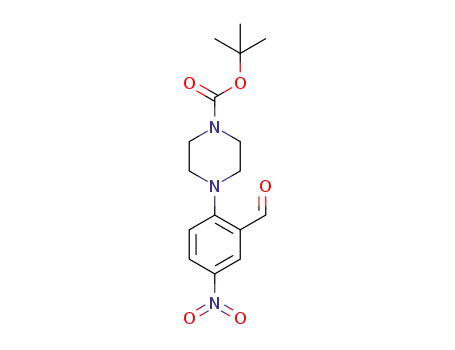 4-(2-formyl-4-nitrophenyl)piperazine-1-carboxylic acid tert-butyl ester