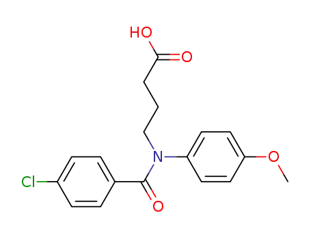 Butanoic acid,4-[(4-chlorobenzoyl)(4-methoxyphenyl)amino]- cas  30544-61-7