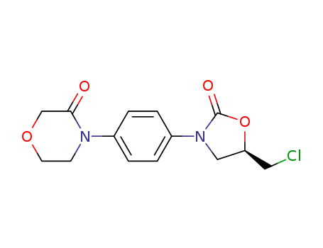4-{4-[(5R)-5-(chloromethyl)-2-oxo-1,3-oxazolidin-3-yl]phenyl}morpholin-3-one
