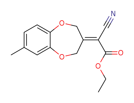 cis-ethyl-2-cyano-2-(7-methyl-2H-benzo[b][1,4]dioxepin-3(4H)-ylidene)acetate