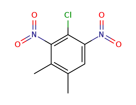 Molecular Structure of 40318-32-9 (Benzene, 2-chloro-4,5-dimethyl-1,3-dinitro-)