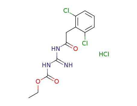 {N'-[2-(2,6-Dichloro-phenyl)-acetyl]-guanidinocarbonyloxy}ethane Hydrochloride