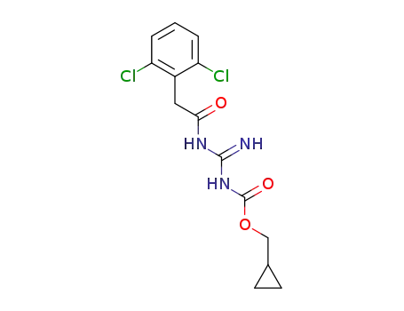 {N'-[2-(2,6-dichloro-phenyl)acetyl]-guanidino-carbonyloxy}methylcyclopropane