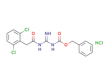 α-{N'-[2-(2,6-dichloro-phenyl)-acetyl]guanidino-carbonyloxy}toluene hydrochloride