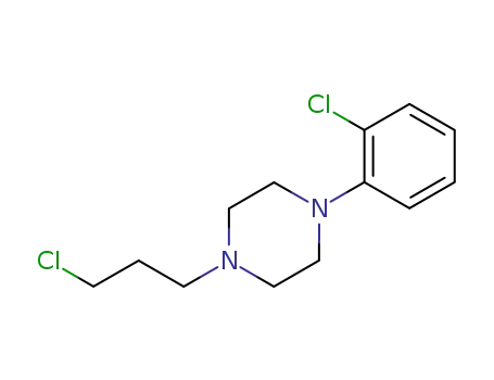 Molecular Structure of 52536-36-4 (1-(2-chlorophenyl)-4-(3-chloropropyl)piperazine)