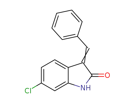 Molecular Structure of 387343-81-9 (3-benzylidene-6-chloroindolin-2-one)