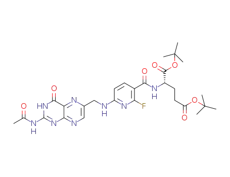 N2-acetyl-3′-aza-2′-fluorofolic acid di-tert-butylester